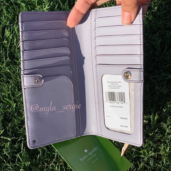 NEW🌷Kate Spade Cameron Breezy Floral Slim Wallet - Picture 3 of 8